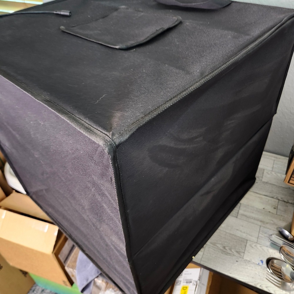 Glendan Photo Studio Light Box Black Portable Folding LED Photography 20"x20" - Picture 11 of 16